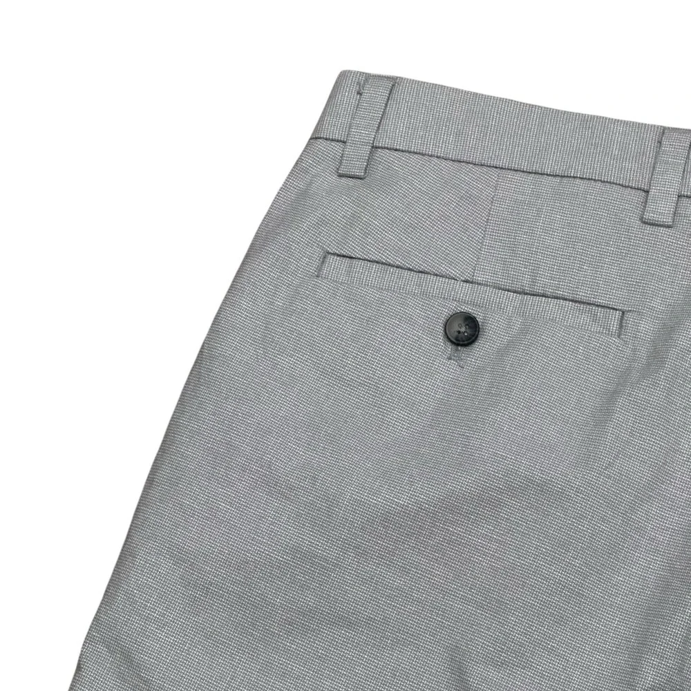 NEW Banana Republic Aiden Cotton Blend Shorts Mens 34 Grey Slim Fit 8.5